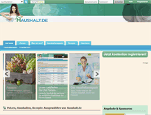 Tablet Screenshot of haushalt.de